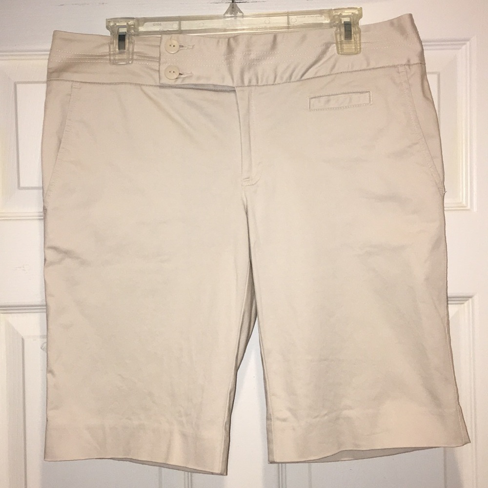 Old Navy Stretch Khaki Bermuda Dress Shorts